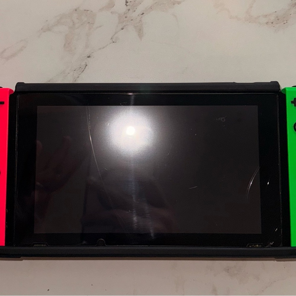 Red and Green Gaming Console